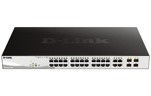 SWITCH 24 DLINK 10/100/1000 POE + 4 GIGABIT/SFP 370W